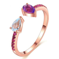 Luminous Gemstone Ring in Sterling Silver